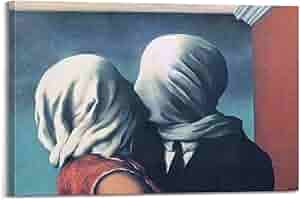 Amazon｜Rene Magritteルネ・マグリット画家作品「恋人たち
